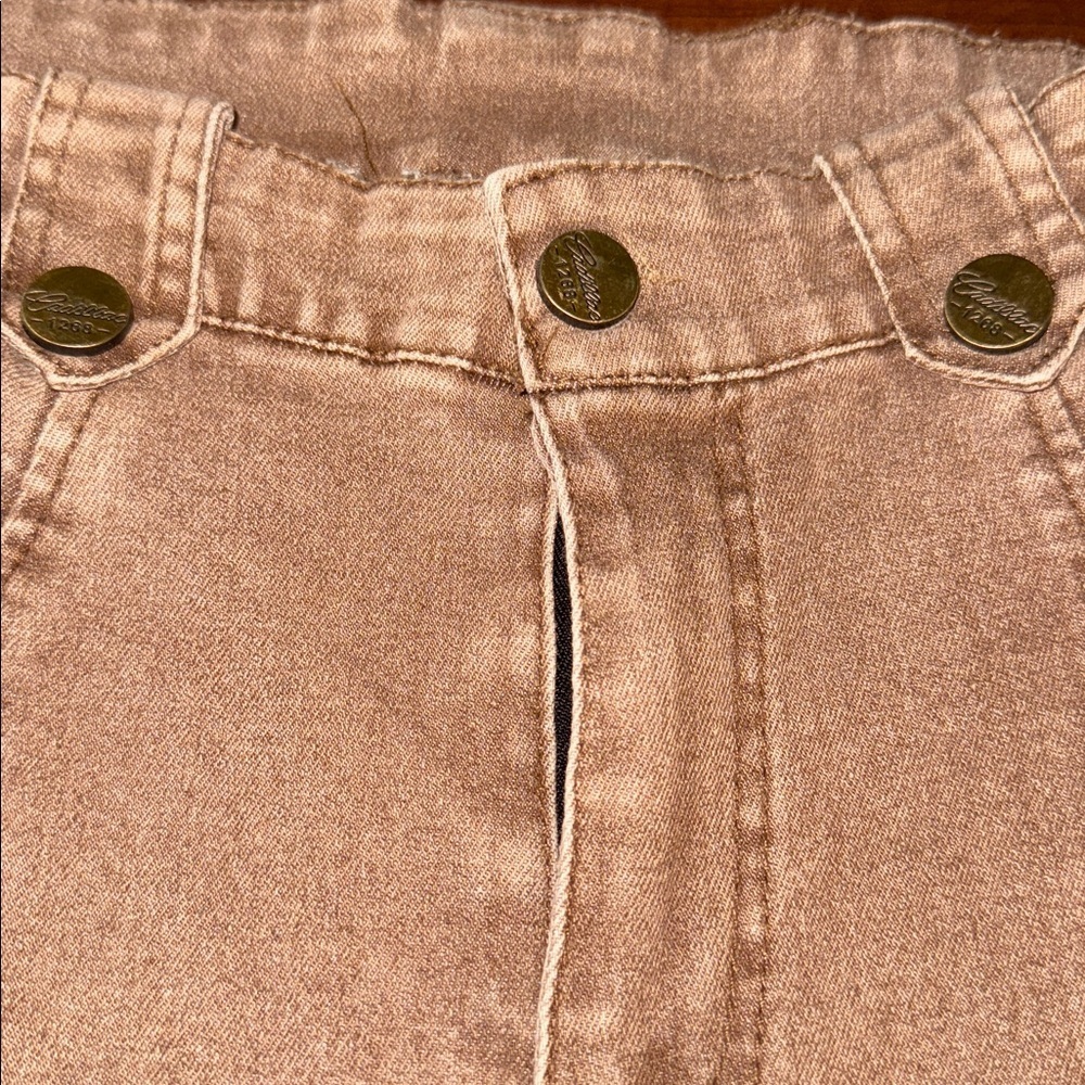 khaki Lace-Up Pants - Picture 5 of 7